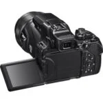 Back view of a digital camera with a flip-out screen, available at Camix UK.