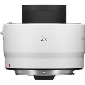 Canon teleconverter for enhancing camera lens zoom capabilities.