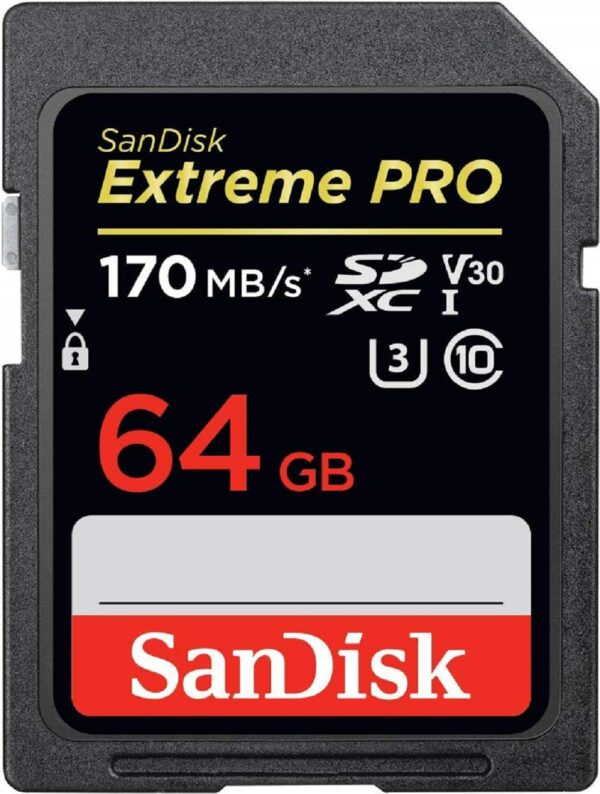 SanDisk Extreme PRO®64GB  SDXC™ UHS-I CARD 170MB/s
