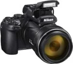 Nikon Coolpix camera with extended zoom lens and flash, available at Camix UK.
