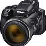 Nikon digital camera with zoom lens, ideal for photography enthusiasts.