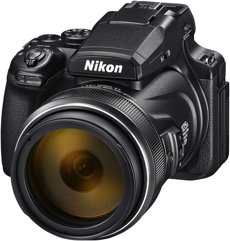 Nikon digital camera with zoom lens, ideal for photography enthusiasts.