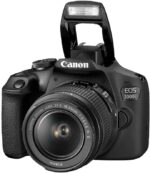 Canon EOS 2000D DSLR camera with 18-55mm lens, ideal for photography enthusiasts.
