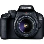 Canon EOS 4000D DSLR camera with 18-55mm lens, available at Camix UK.