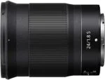 NIKKOR Z 24mm f/1.8 S lens for Nikon mirrorless cameras, ideal for wide-angle photography.