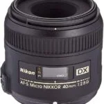 Nikon AF-S 40mm Micro f/2.8 DX G Lens for macro photography.