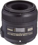 Nikon AF-S 40mm Micro f/2.8 DX G Lens for macro photography.