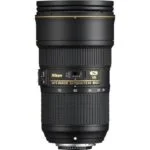 Nikon AF-S NIKKOR 24-70mm f/2.8E ED VR Lens, versatile zoom for Nikon cameras.
