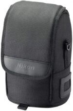Nikon camera lens pouch for safe storage and transport.