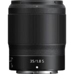 Nikon NIKKOR Z 35mm f/1.8 S lens for mirrorless cameras, available at Camix UK.