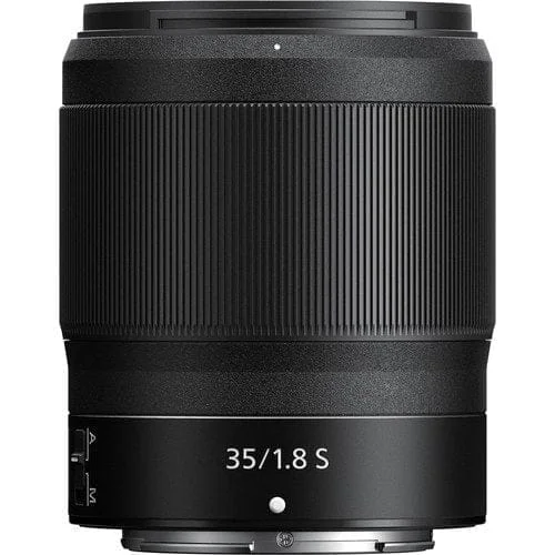 Nikon NIKKOR Z 35mm f/1.8 S lens for mirrorless cameras, available at Camix UK.