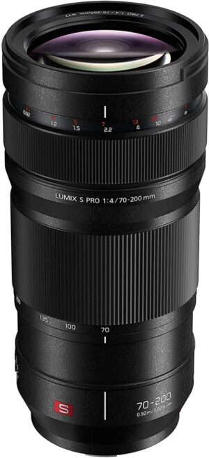 Panasonic 70-200mm f4 lens for mirrorless cameras, ideal for professional photography.
