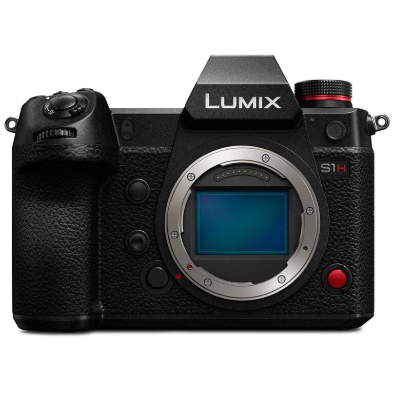 Panasonic Lumix DC-S1H mirrorless camera body, ideal for professional photography and videography.