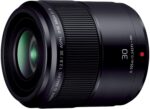 Panasonic Lumix G Macro 30mm f2.8 lens for Micro Four Thirds cameras.