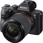 Sony Alpha 7 III mirrorless camera with 28-70mm lens, available at Camix UK.