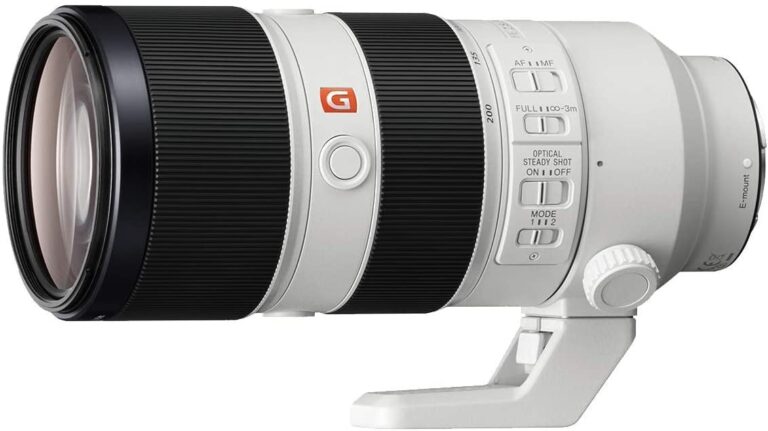Sony FE 70-200mm f/2.8 GM OSS lens for mirrorless cameras, ideal for professional photography.