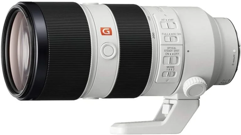 Sony FE 70-200mm f/2.8 GM OSS lens for mirrorless cameras, ideal for professional photography.