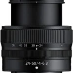 24-50mm camera lens for mirrorless cameras, ideal for photography enthusiasts.