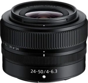 Z 24-50mm lens for mirrorless cameras, ideal for photography enthusiasts.