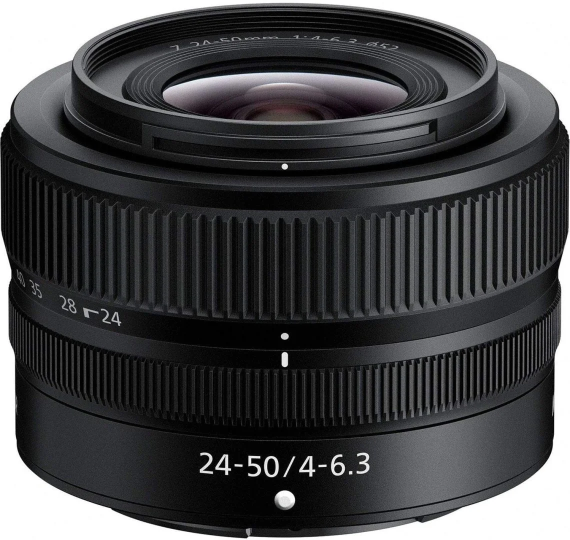 Z 24-50mm Z 24-50mm lens for mirrorless cameras, ideal for photography enthusiasts.