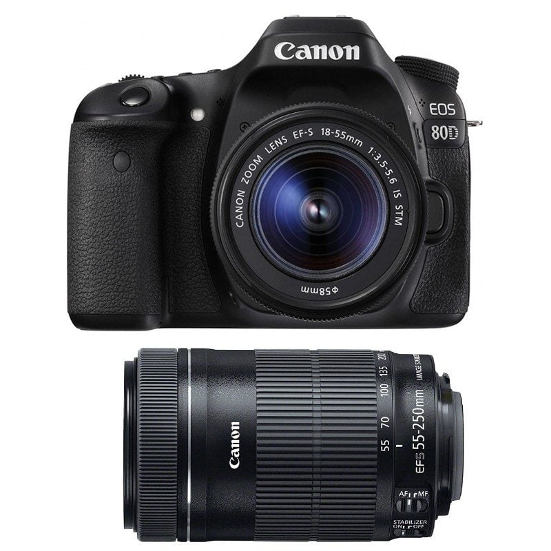 Canon 80D With 18-55mm IS STM And 55-250 IS STM