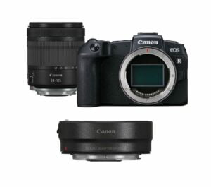 Canon EOS RP With RF 24-105 4-7.1 IS STM Lens And Adapter
