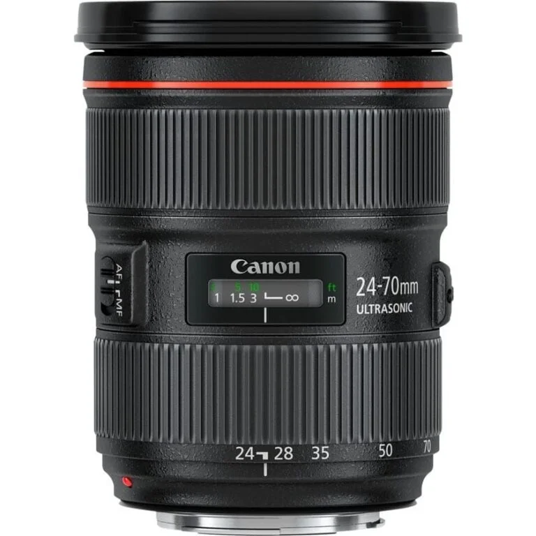 Canon EF 24-70mm f/2.8L II USM lens for professional photography.