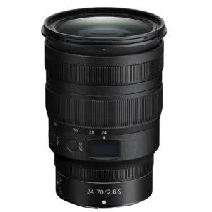 Professional 24-70mm f/2.8 camera lens for versatile photography.