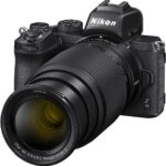 Nikon Z50 mirrorless camera with zoom lens, ideal for photography enthusiasts in the UK.