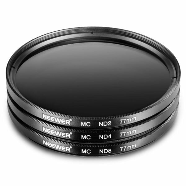 Neewer 77MM (ND2-ND4-ND8-UV-CPL-FLD) Filter Set And Accessory Kit
