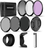 Neewer 58MM (ND2-ND4-ND8-UV-CPL-FLD) Filter Set and Accessory Kit