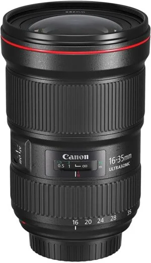 Canon EF 16-35mm III USM Lens, ideal for wide-angle photography.