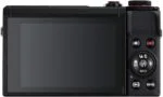 Back view of Canon Powershot G7 X Mark III digital camera with screen and controls.