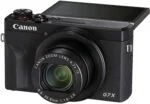 Canon Powershot G7 X Mark III digital camera with flip screen.