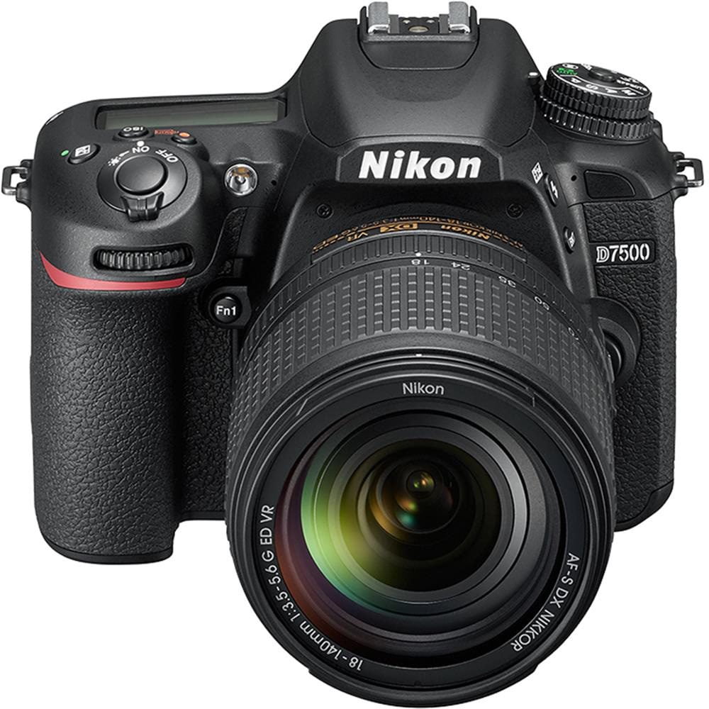 AF-S 18-140mm & 55-300mm ED VR Lens Nikon D7500 20.9MP DX-Format Digital SLR Camera Accessory Bundle 