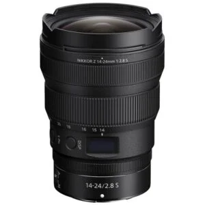 Nikon NIKKOR Z 14-24mm F2.8 S lens for mirrorless cameras, available at Camix UK.