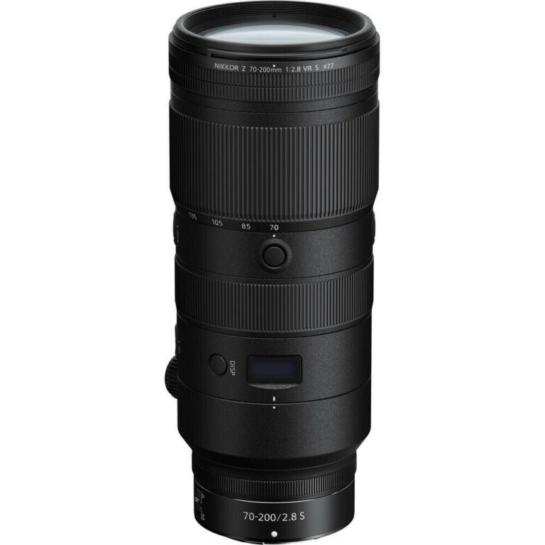 Nikon Nikkor Z 70-200mm f/2.8 VR S lens for mirrorless cameras, ideal for professional photography.
