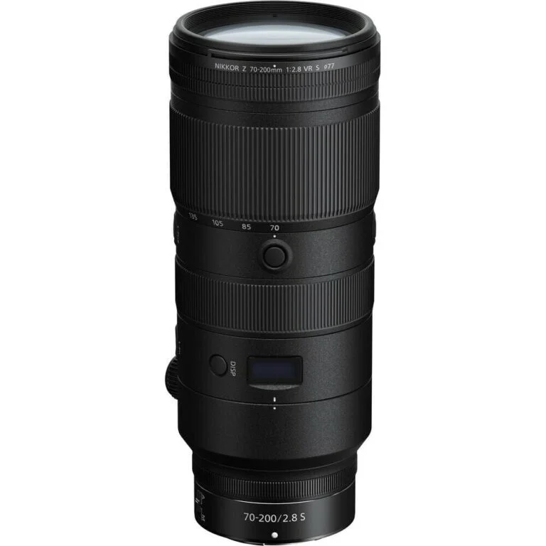 Nikon Nikkor Z 70-200mm f/2.8 VR S lens for mirrorless cameras, ideal for professional photography.