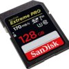SanDisk 128GB Extreme PRO V30 SD Card (SDXC) UHS-I U3 170MB/s