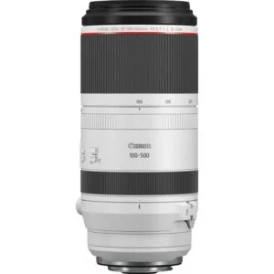 Canon RF 100-500mm f/4.5-7.1L IS USM lens for professional photography.