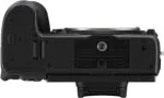 Bottom view of a camera body, ideal for photography enthusiasts and professionals.