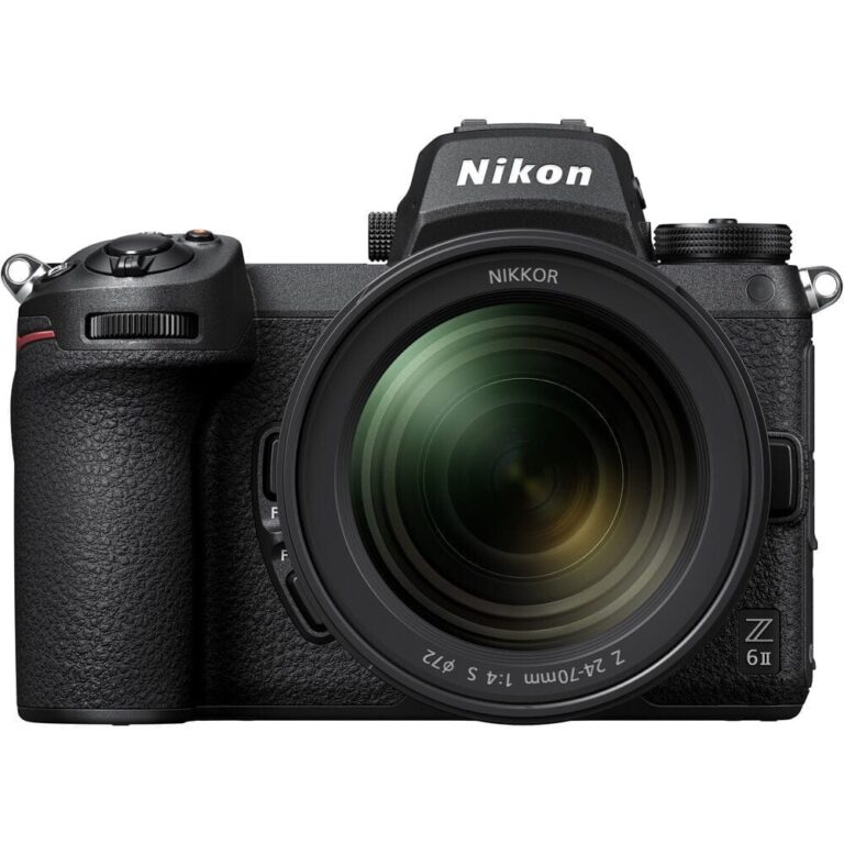 Nikon Z6 II mirrorless camera with NIKKOR Z 24-70mm lens, available at Camix UK.