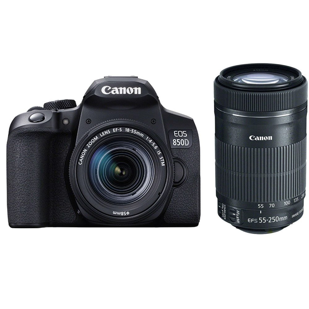 Canon 850D + 18-55 IS STM + 55-250 IS STM Zoom