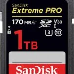 SanDisk 1TB Extreme PRO SD card for high-speed photography and video.