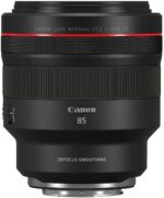 Canon RF 85mm f/1.2 DS lens for mirrorless cameras, ideal for portrait photography.