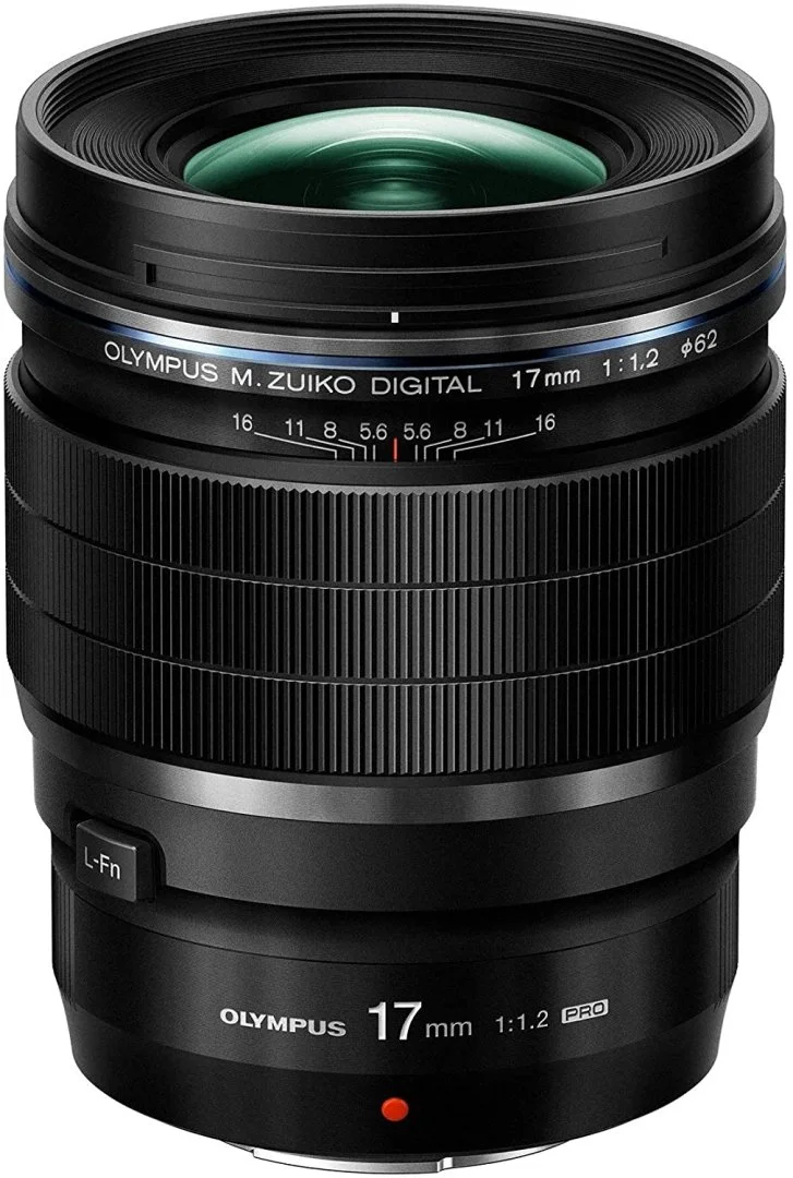 Olympus M.Zuiko Digital ED 17mm f1.2 PRO Lens for Micro Four Thirds cameras.