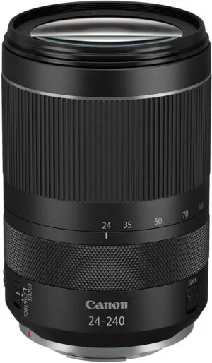 Canon RF 24-240mm lens for mirrorless cameras, ideal for versatile photography.
