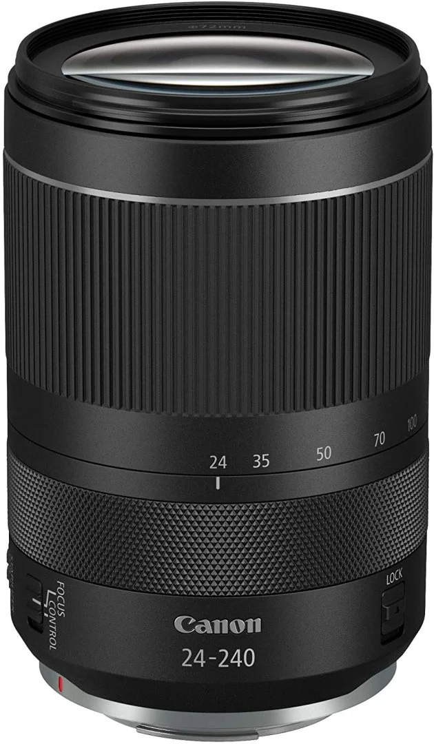Canon RF 24-240mm lens for mirrorless cameras, ideal for versatile photography.