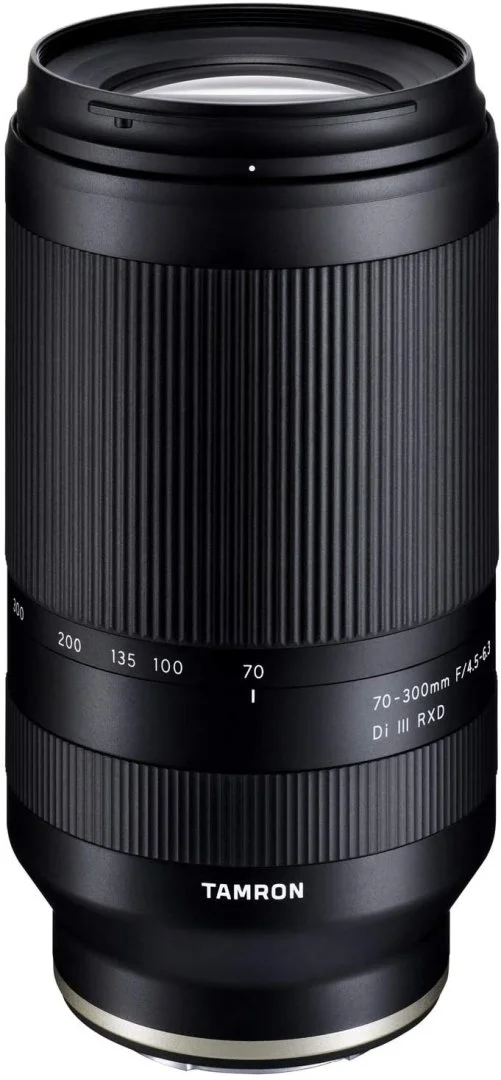 Tamron 70-300mm F/4.5-6.3 Di III RXD lens for Sony E mount cameras.