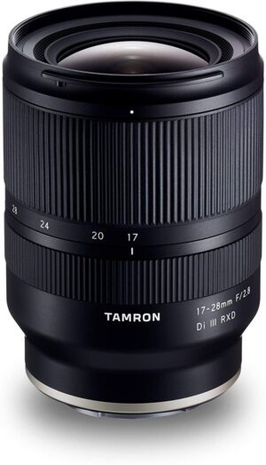 Tamron 17-28mm f/2.8 Di III RXD lens for Sony E mount cameras.